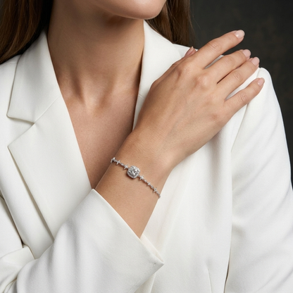 Bracelet  Luxurious And Fashionable Luxury Jewelry Silver S925, Silver-plated Platinum