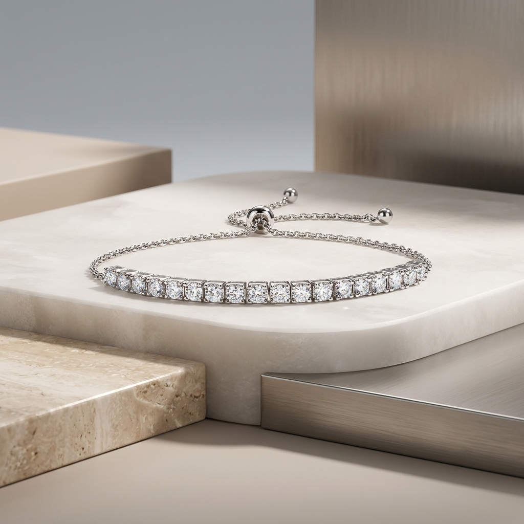 Bracelet Luxury Moissanite Jewelry SilverIs Made Of S925 Silver Electroplated With Platinum