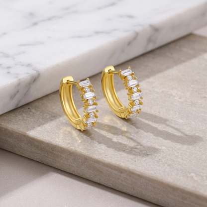 Earrings Luxury Jewelry Silver Stud Earrings S925 Silver Electroplated Gold