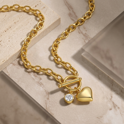Necklace Meteor Wish 1 Carat Moissanite Gold-Plated S925 Pendant Diamond