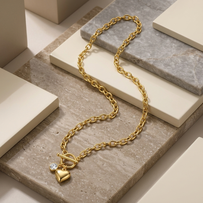 Necklace Meteor Wish 1 Carat Moissanite Gold-Plated S925 Pendant Diamond