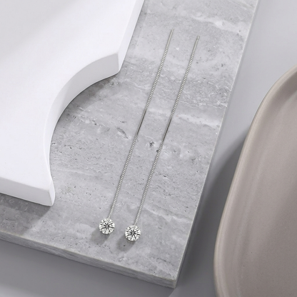 Earrings Jewelry Silver Luxury 2 Carat Moissanite Platinum-Plated S925