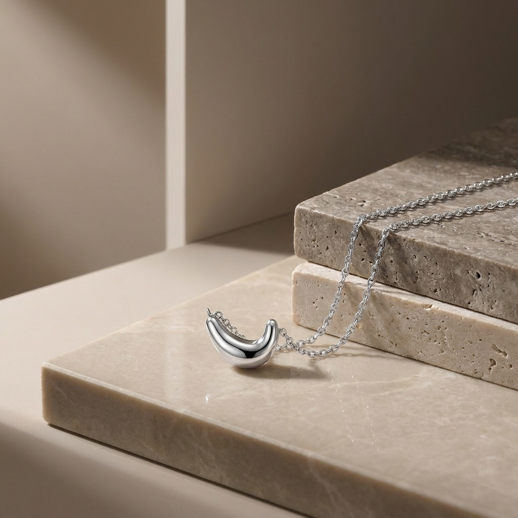Acacia Bean Necklace S925 Sterling Silver Niche Clavicle Chain