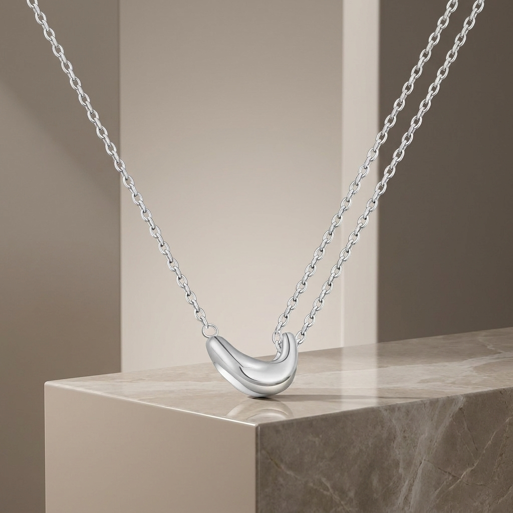 Acacia Bean Necklace S925 Sterling Silver Niche Clavicle Chain