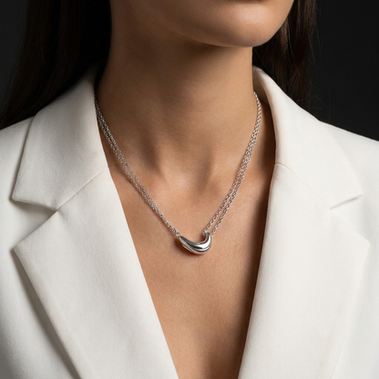 Acacia Bean Necklace S925 Sterling Silver Niche Clavicle Chain