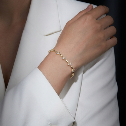 Four-leaf clover Bracelet fashion and versatile S925 silver