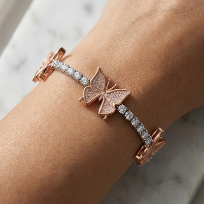 Luxury Platinum-Plated S925 Silver Bracelet with Premium Moissanite