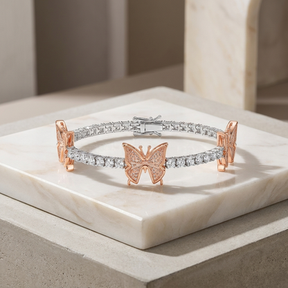 Luxury Platinum-Plated S925 Silver Bracelet with Premium Moissanite