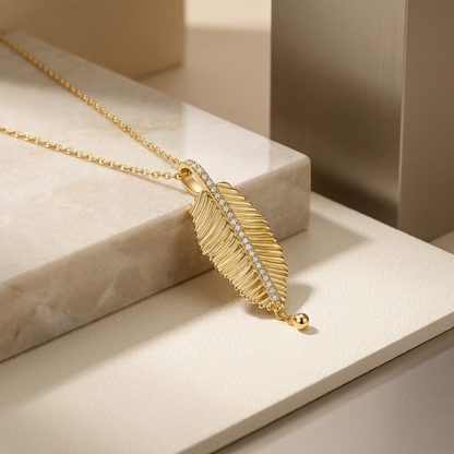 Starlight Luxury Moissanite Pendant Necklace – Gold-Plated S925 Sterling Silver