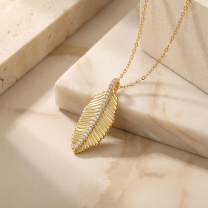 Starlight Luxury Moissanite Pendant Necklace – Gold-Plated S925 Sterling Silver