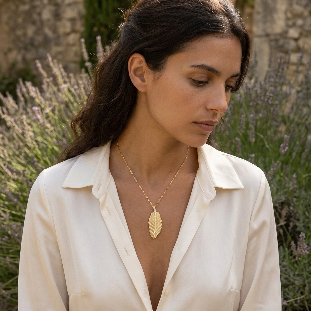 Starlight Luxury Moissanite Pendant Necklace – Gold-Plated S925 Sterling Silver