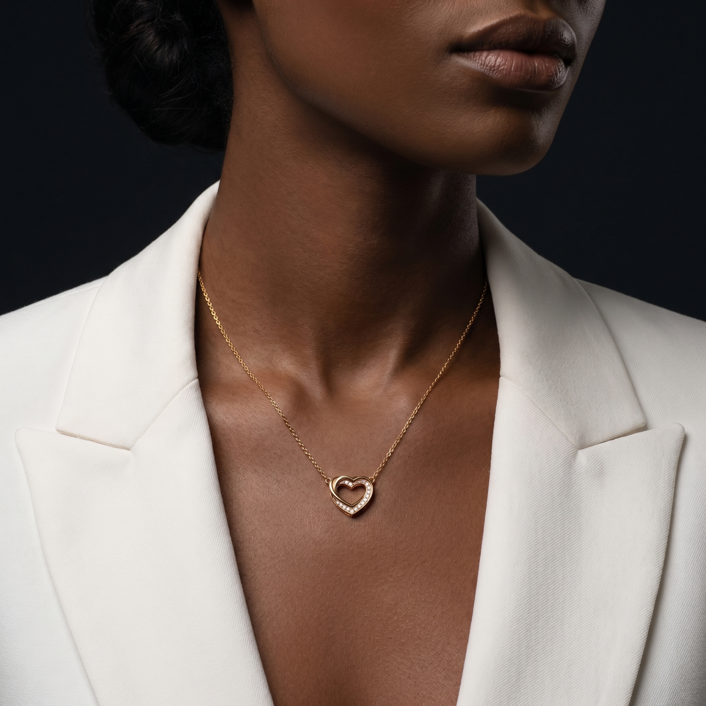 Intertwined Hearts Necklace — 18K Gold Plated S925 Silver | Gift for Her