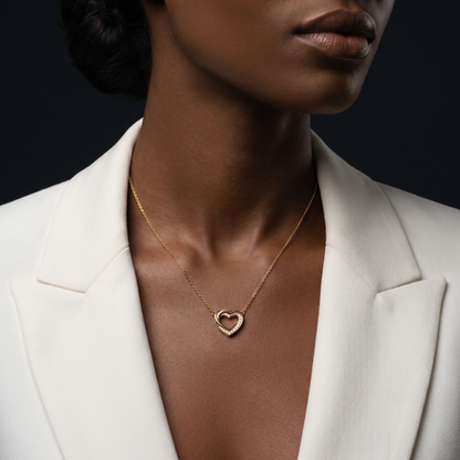 Intertwined Hearts Necklace — 18K Gold Plated S925 Silver | Gift for Her