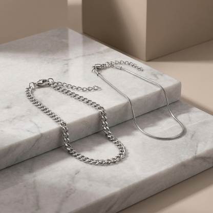 Double-Layer Men's Bracelet – 925 Sterling Silver