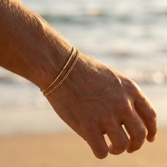 Double-Layer Men's Bracelet – 925 Sterling Silver