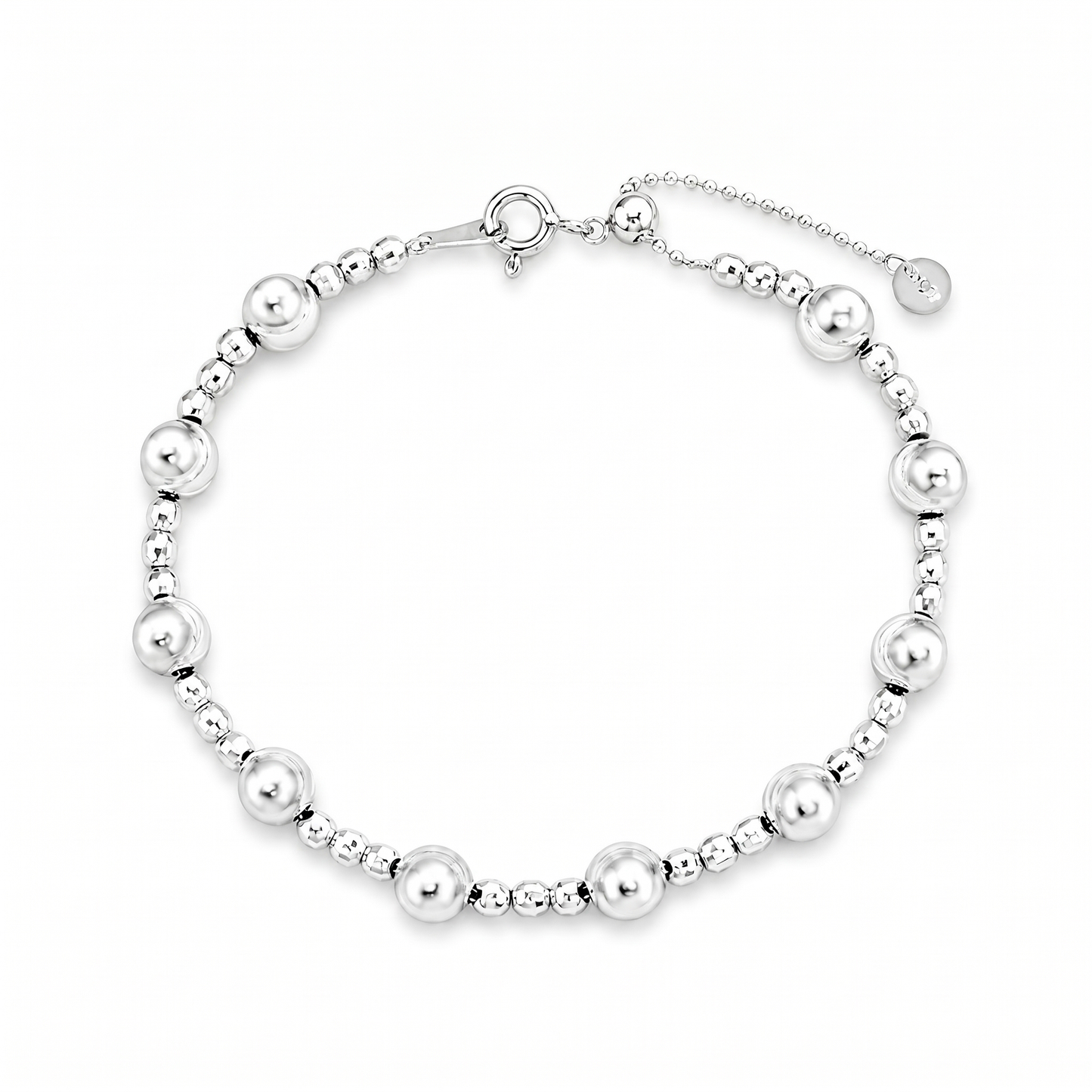 Bracelet 925 Sterling Silver Cat's Eye Shining High-End Adjustable | Velara Milano