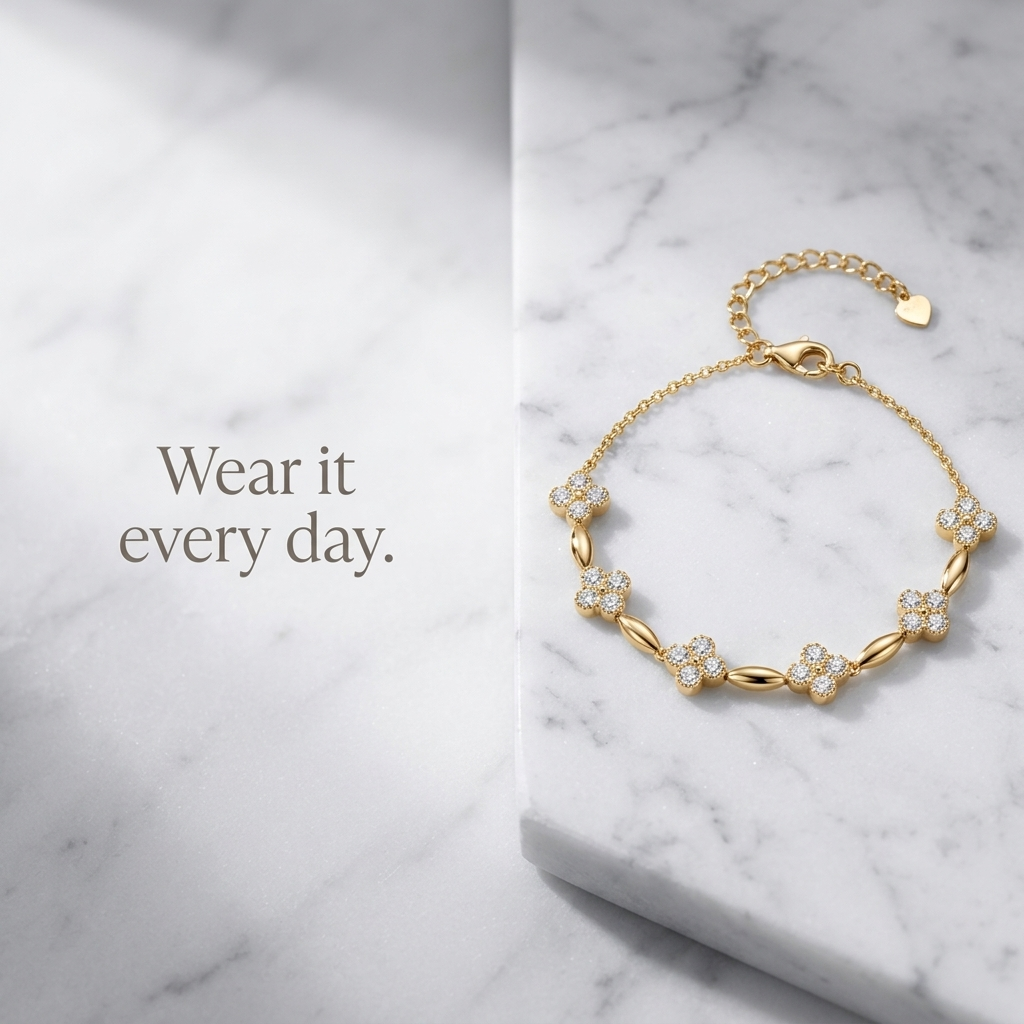 Four-leaf clover Bracelet fashion and versatile S925 silver