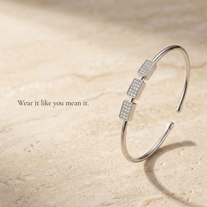 Bracelet Featuring Top-quality Moissanite, Made Of S925 Silver