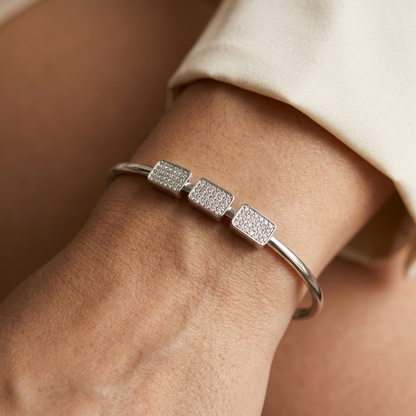 Bracelet Featuring Top-quality Moissanite, Made Of S925 Silver